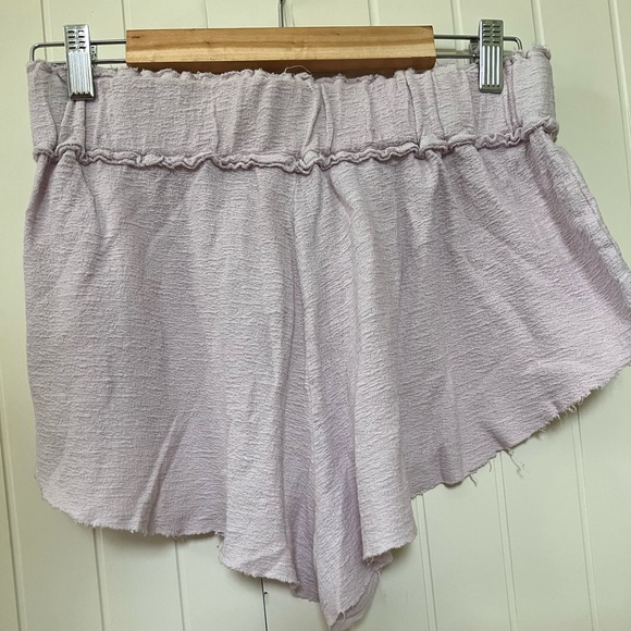 Free People Movement- Early Night Shorts in Washed Lavender. Size Medium Worn 1x - Picture 6 of 6